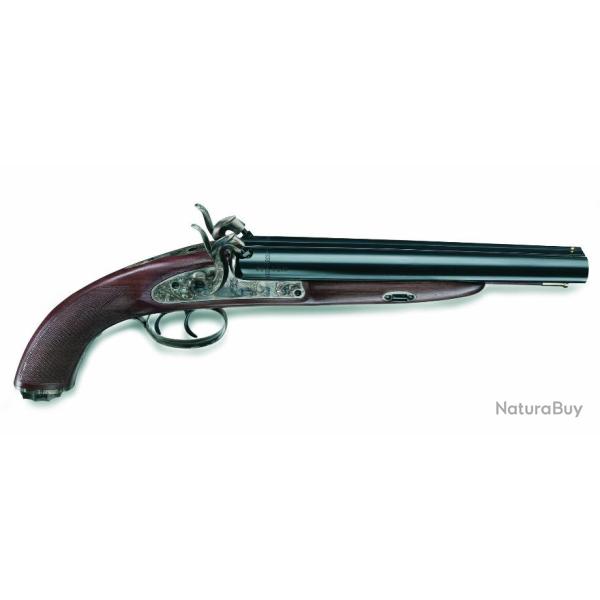 Pistolet Howdah Hunter � percussion � canon ray� - Calibre 50
