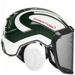 Casque Protos Forest olive blanc