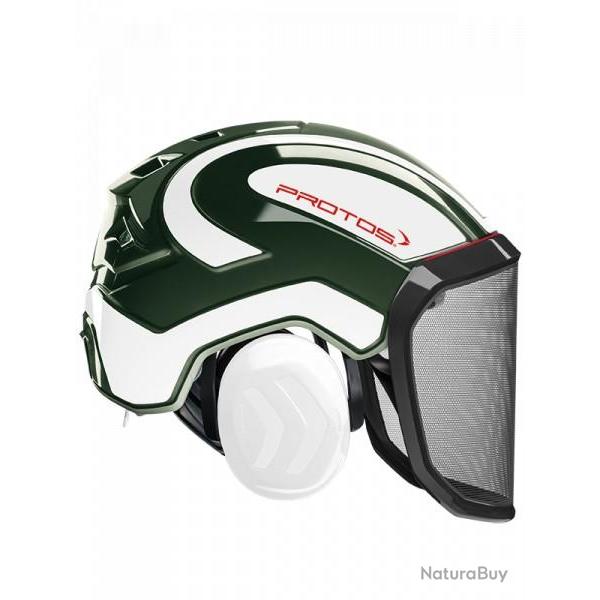 Casque Protos Forest olive blanc