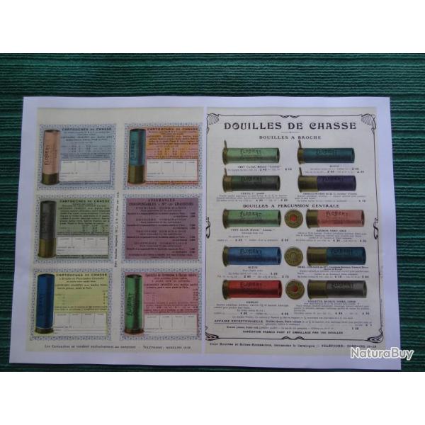Publicit cartouches Flobert reproduction