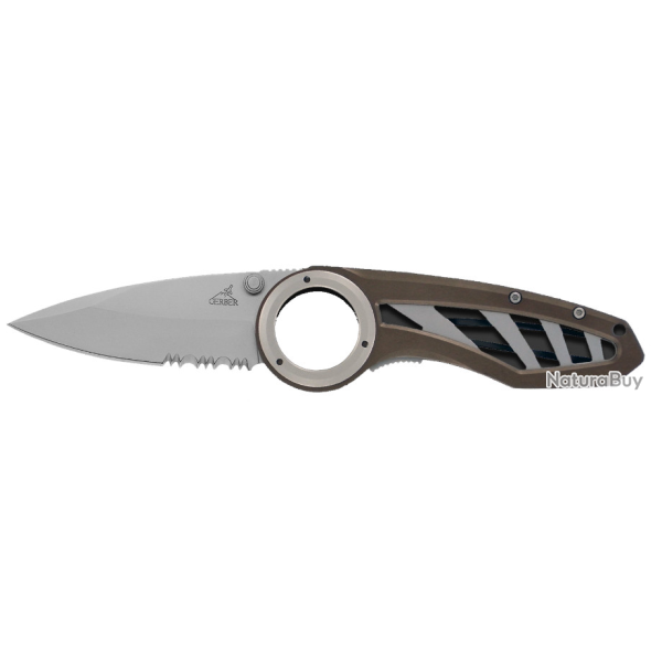 Couteau Gerber Remix Linerlock Serr Lame Acier 7Cr17MoV Manche Aluminium Clip G41969