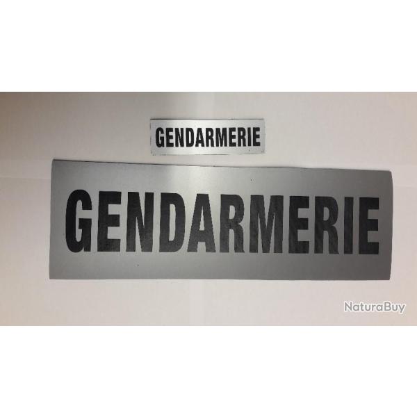 Bande dos r�fl�chissante GENDARMERIE velcro