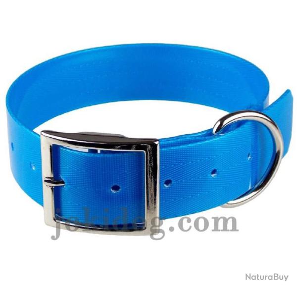 collier grav� HUNT US 38 x 60 cm bleu - biothane - jokidog