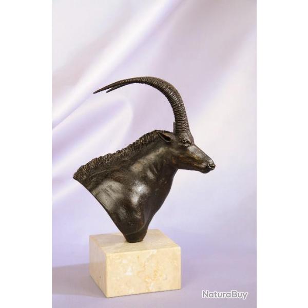 BRONZE ANIMALIER - ANTILOPE SABLE