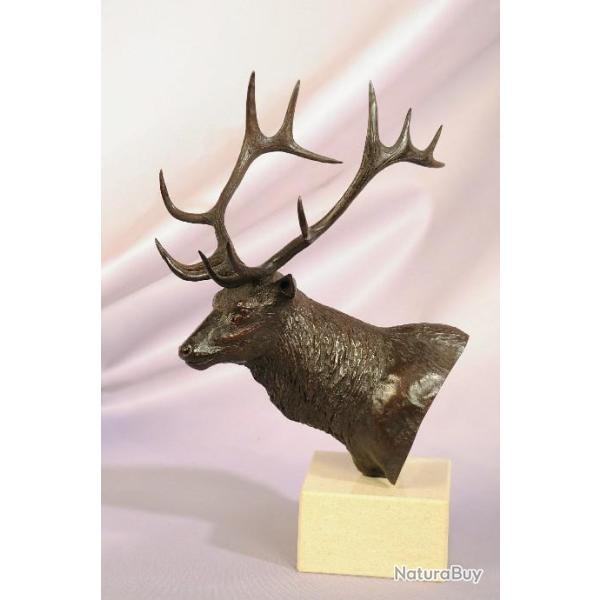 BRONZE ANIMALIER - CERF MARAL