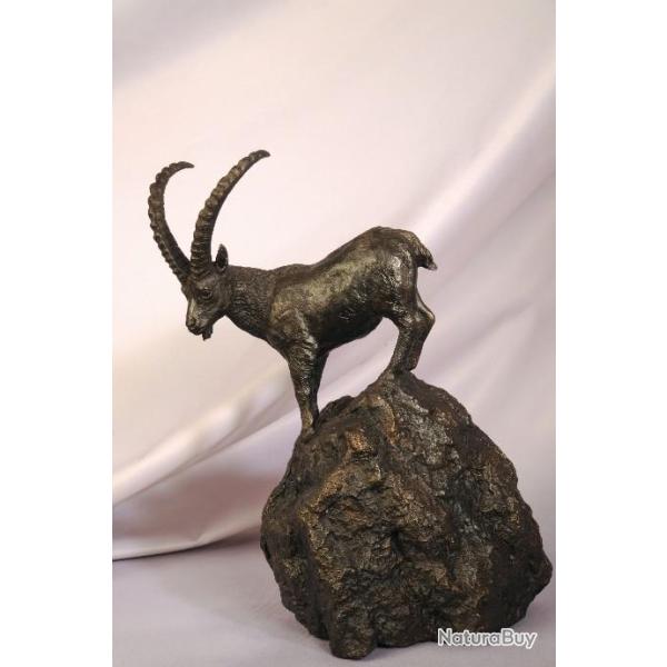 BRONZE ANIMALIER - BOUQUETIN DES ALPES