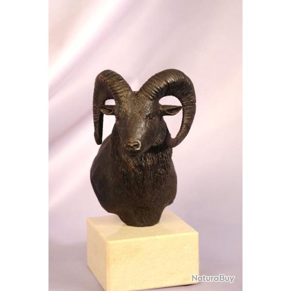 BRONZE ANIMALIER - ARGALI DU TIBET