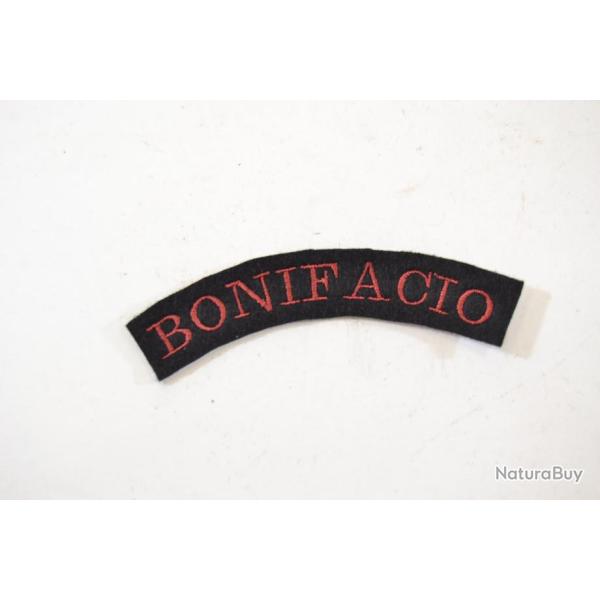 Repro titre d'�paule Bonifacio / France WWII WW2 Deuxi�me Guerre Mondiale, insigne d'�paule banane