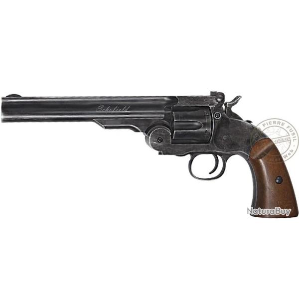 Revolver � plombs 4.5mm CO2 ASG Schofield - Canon 6'' (2,9 � 3 Joules) Noir