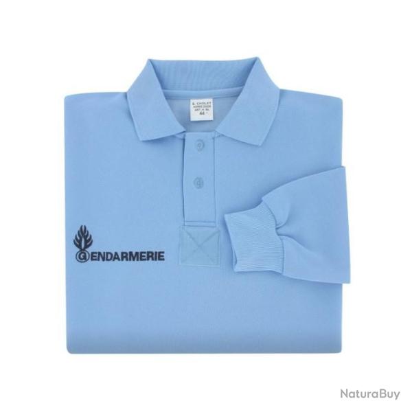 Polo GENDARMERIE bleu FEMME MANCHES LONGUES (diff�rentes tailles disponible)
