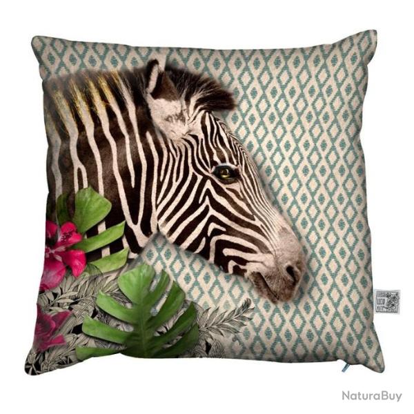 COUSSIN TOILE ZEBRE