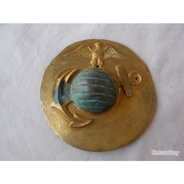 WW2 US INSIGNE AMRICAIN DU CORPS DES MARINES " MIDSHIPMAN " GRAND FORMAT