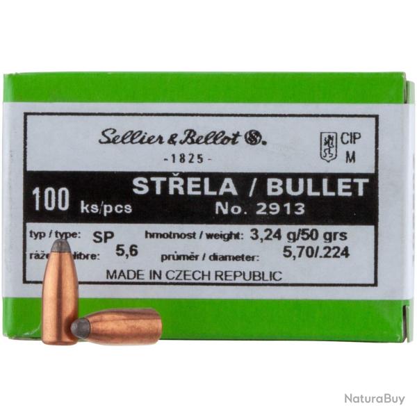 .224 (5,6mm) 3,2g/50grs. Demi-blind (Calibre: .224 (5,6 mm))