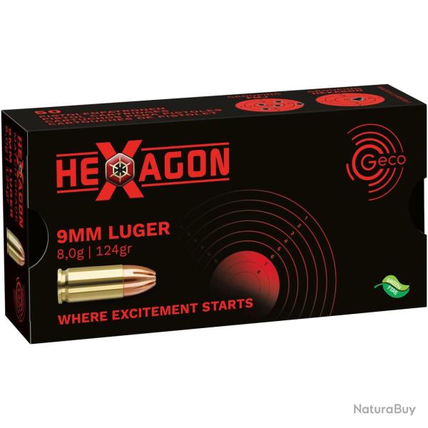 9 mm Luger, Hexagon SX 124 grs. (Calibre: .9mm Luger)