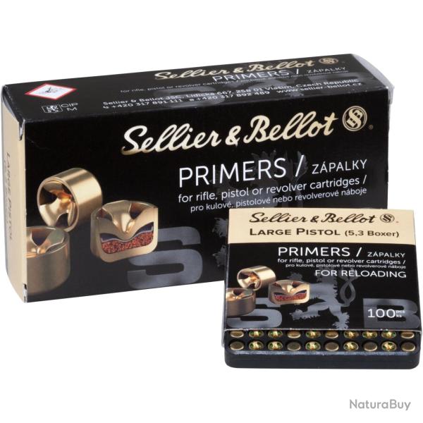 Amorces Boxer, Large Pistol 5,3mm