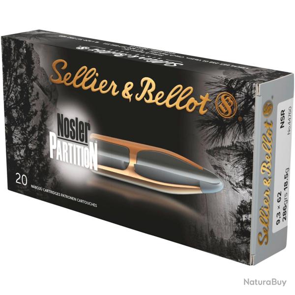 9,3x62, Nosler Partition (18,5gr) (Calibre: 9,3x62)