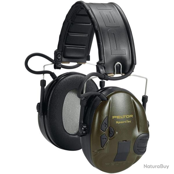 Casque antibruit SportTac Chasse (Couleur: Olive)