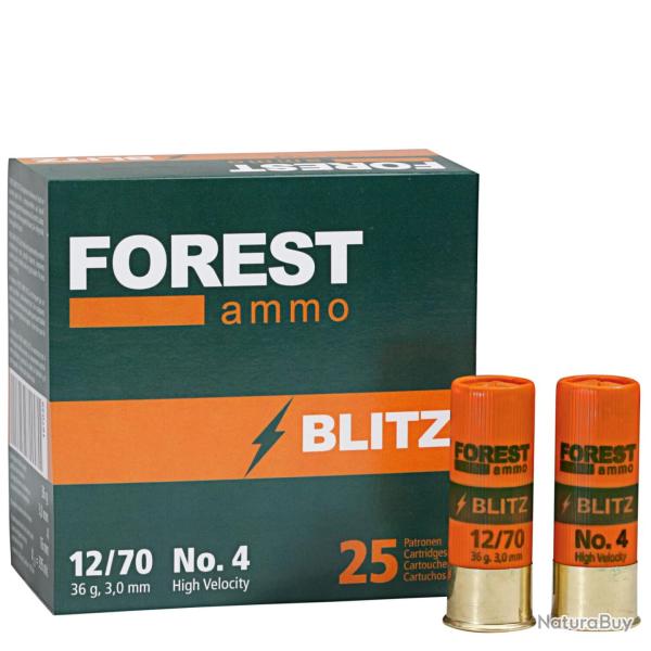 Cart. chasse  plombs Blitz HV (High Velocity), 3,0mm (Calibre: 12/70)