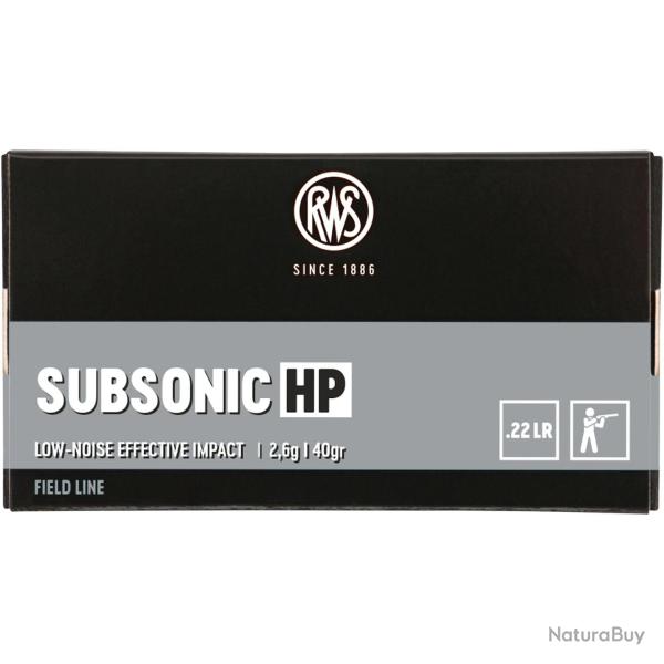 .22 Long Rifle, Subsonique - HP (Calibre: .22 lr.)