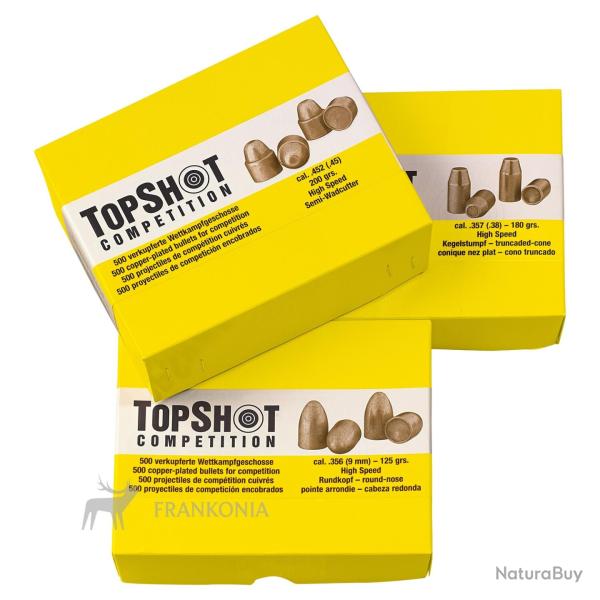 Balles plombs, .357 (.38), KS CuHS