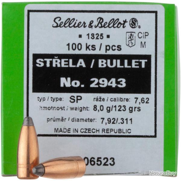 .311 (7,62x39), 123grs. Tlm (Calibre: .311 (7,62x39))