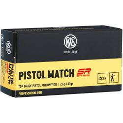 .22 lr. Pistol Match SR (Calibre: .22 lr.)
