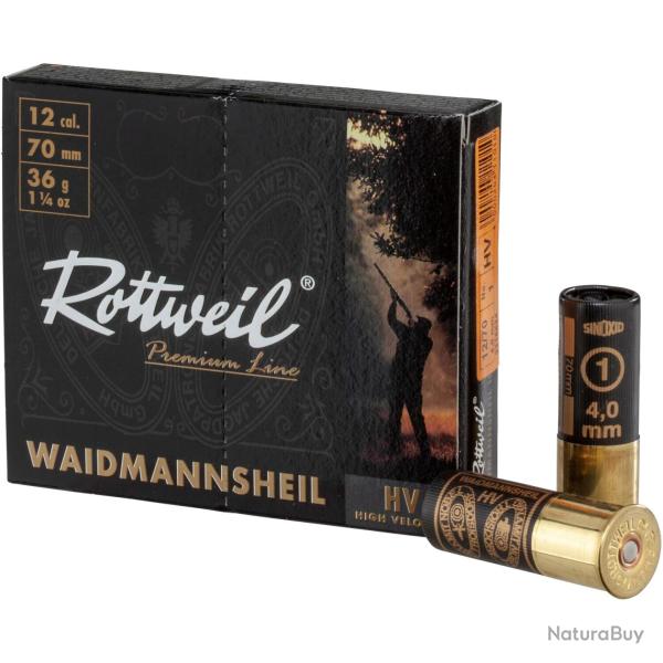 Cartouches 12/70, Waidmannsheil Plastique (36gr-4mm) (Calibre: 12/70)