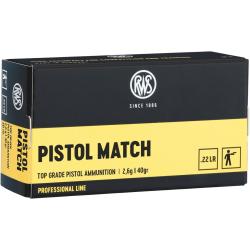 .22 Long Rifle, Pistol Match (Calibre: .22 lr.)
