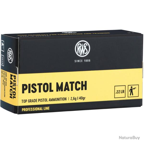 .22 Long Rifle, Pistol Match (Calibre: .22 lr.)
