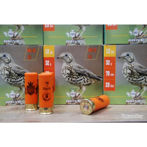 CARTOUCHES MS 32 GR SPECIAL GRIVE BOURRE JUPE A PRIX PROMO !!!! carton de 250