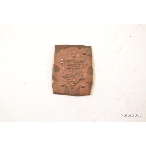 Plaque insigne coloniale / transmissions en EO - CITT (Thu Dau Mot) tampon ?