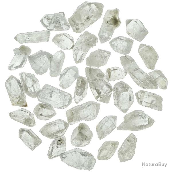 Pierres brutes pointes de cristal de roche - 2 � 4 cm - 100 grammes