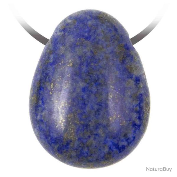 Pendentif goutte pierre perc�e en lapis lazuli