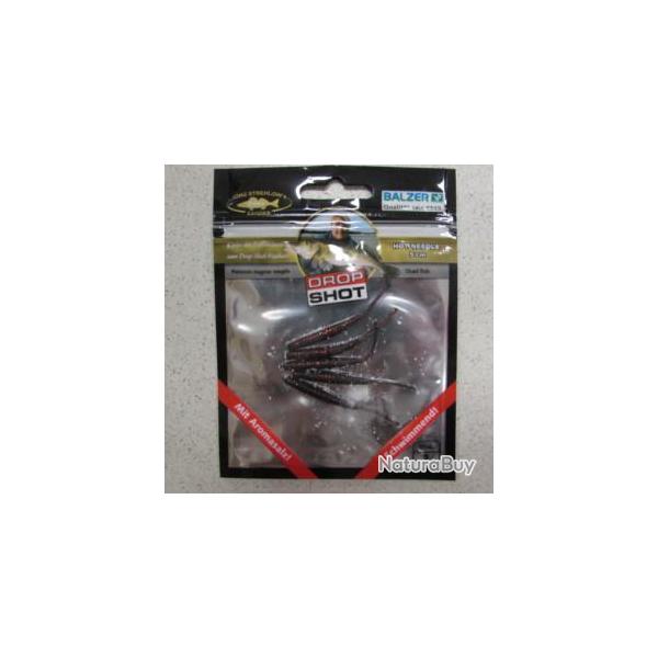 Leurre souple aromatis� BALSER, "schwartz rot glitter"