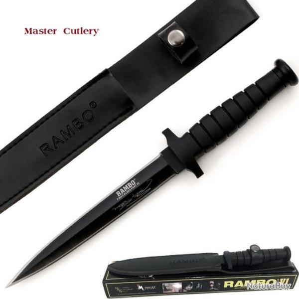 COUTEAU militaire Rambow VI avec �tui Cuir