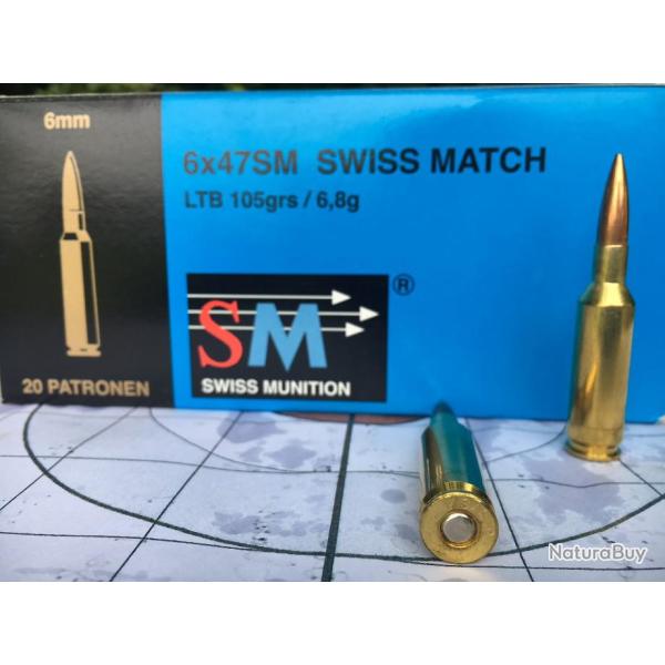 200 CARTOUCHES 6-47 SM SWISS MATCH pour 260 �