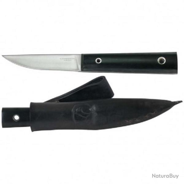 Couteau Condor Urban Puukko Lame Acier Carbone 1095 Manche Micarta Etui Cuir El Salvador CTK80033HC