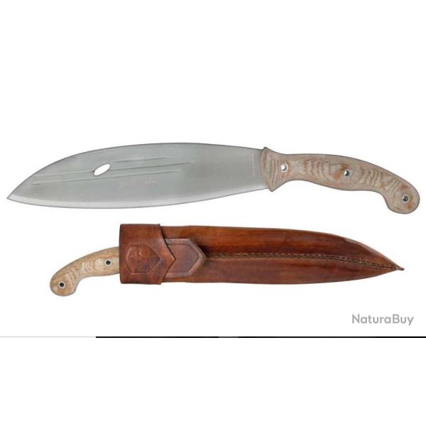Couteau Condor Primitive Bush Mondo Carbone 1075 Manche Micarta Etui Cuir El Salvador CTK392499