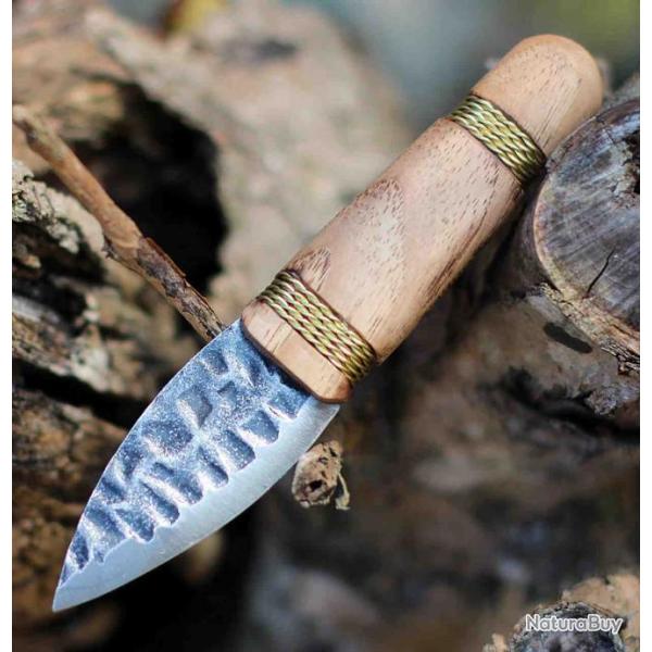 Couteau Condor Otzi Lame Acier Carbone 1095 Manche Hickory Etui Cuir Made El Salvador CTK392222