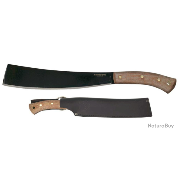 Machette Condor Cambodian Machete Carbone 1075 Manche Micarta Etui Cuir El Salvador CTK3929103HC