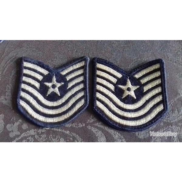 Paire de grade arm�e us air force Master sergent original