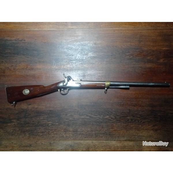 FUSIL MOUSQUETON D'ARTILLERIE modle 1829 T BIS - anne 1861 St-Etienne - mme numro - TBE