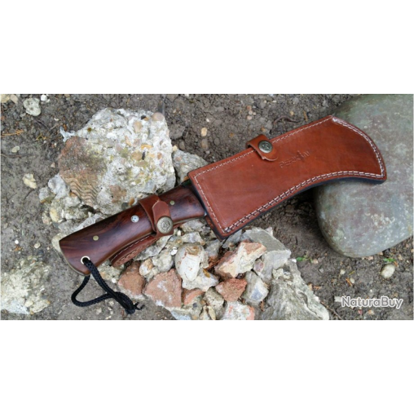 TRS BEAU COUTEAU SERPETTE DE CHASSE FULL TANG (3)