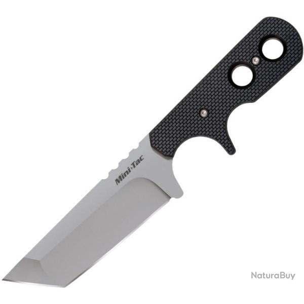 Couteau Cold Steel Mini Tac Tanto Lame Acier AUS-8 Manche Faux G-10 Etui Secure-Ex CS49HTF