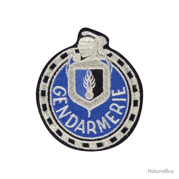 �cusson tissu Gendarmerie Motard Argent