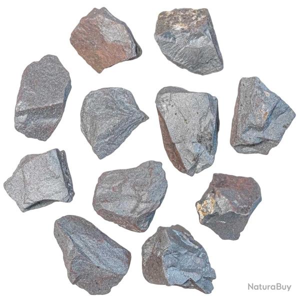Pierres brutes h�matite - 3 � 5 cm - Lot de 2