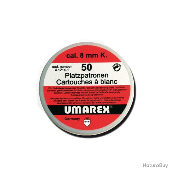 Bote de 50 cartouches 8 mm PAK  blanc