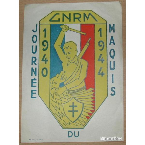 petite affiche pour journ�e du maquis 1944