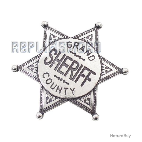 Etoile de Sherif Denix Badge Acier 113/NQ Repliksword