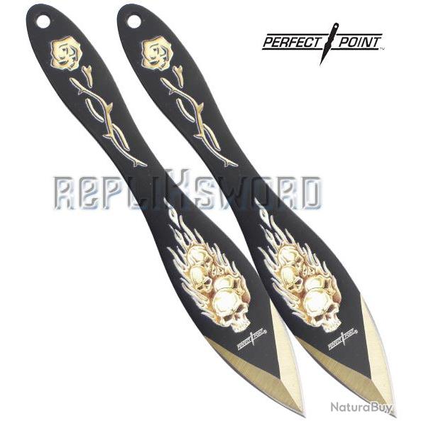 Set 2 Couteaux de Lancer Death Gold Edition PP-117-2GD Repliksword